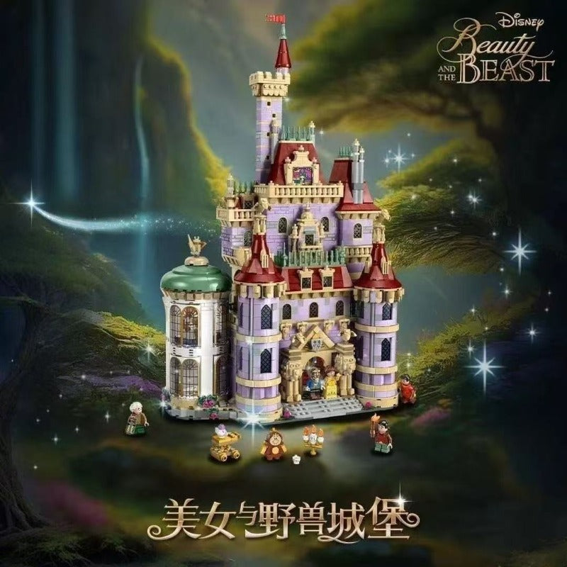 Fairy-tale castle brick model from another angle