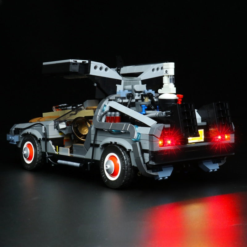 Illuminated view of the car with LED lighting kit installed