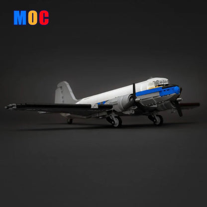 Douglas DC-3 PAN AM Airliner – Premium Compatible Building Blocks | Aviation History Collector Model