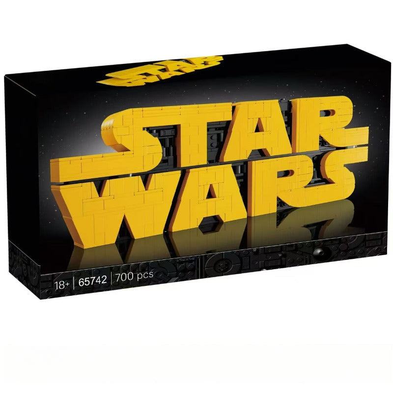 Brick-built Star Wars logo building block set main product image