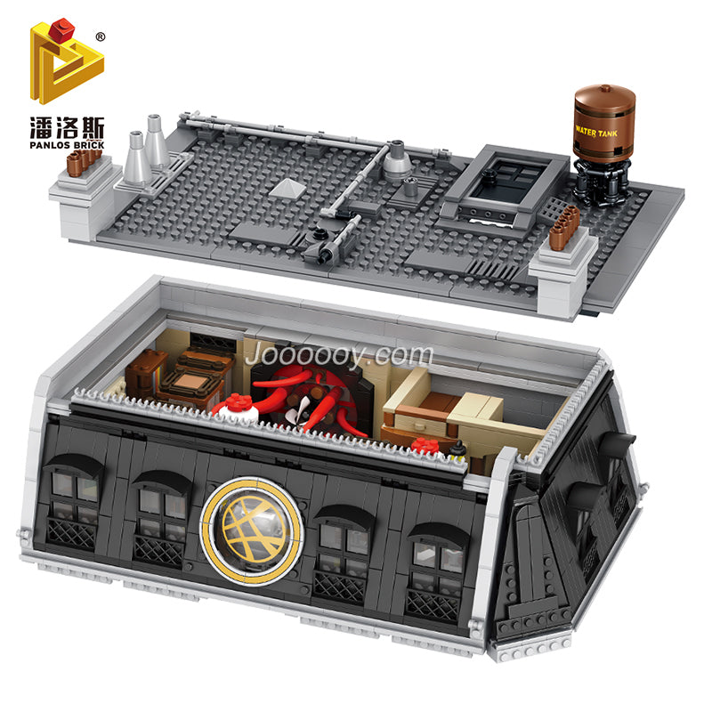 Mystic Sanctum Tower Building Set detailed close-up of brick construction