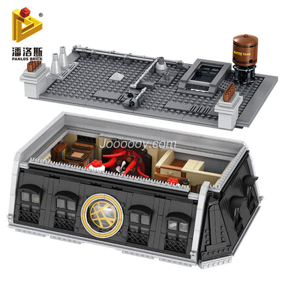 Mystic Sanctum Tower Building Set detailed close-up of brick construction