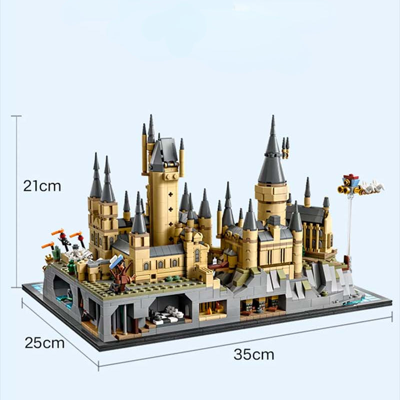 Additional gallery view of the castle and grounds brick model