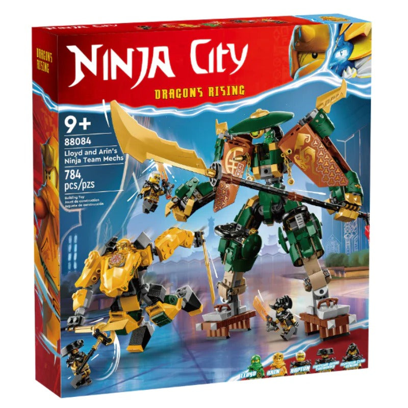 Lloyd and Arin's Ninja Team Mechs building block set, main product image
