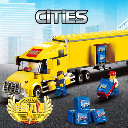 City Delivery Truck building block set detail view 3
