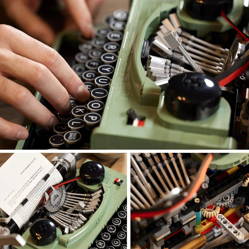 Retro Typewriter 66886 – 2079PCS Compatible Building Blocks | Vintage Desk Collectible