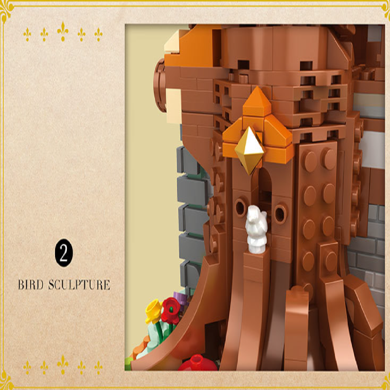 Medieval European Tree House Building Block Set – 2566 PCS – detail view 3