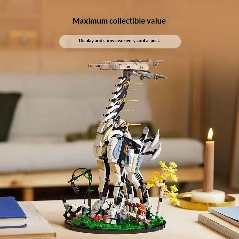 Assembled Tallneck brick model, gallery photo