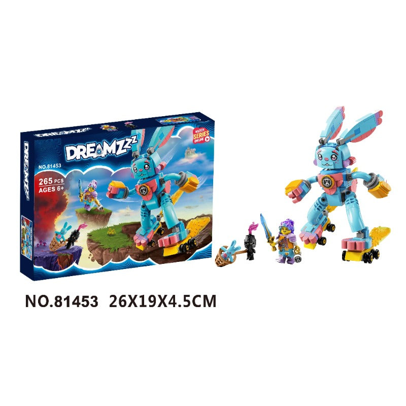 Additional view of the bunny character brick model