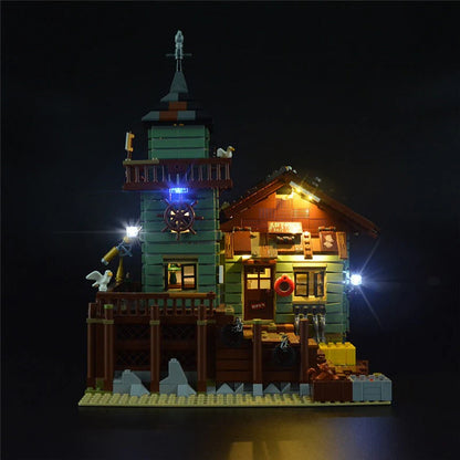 Old Fishing Store Building Set 21310 – 2049 PCS Coastal Modular Shop Kit | Vintage Collector Brick Set