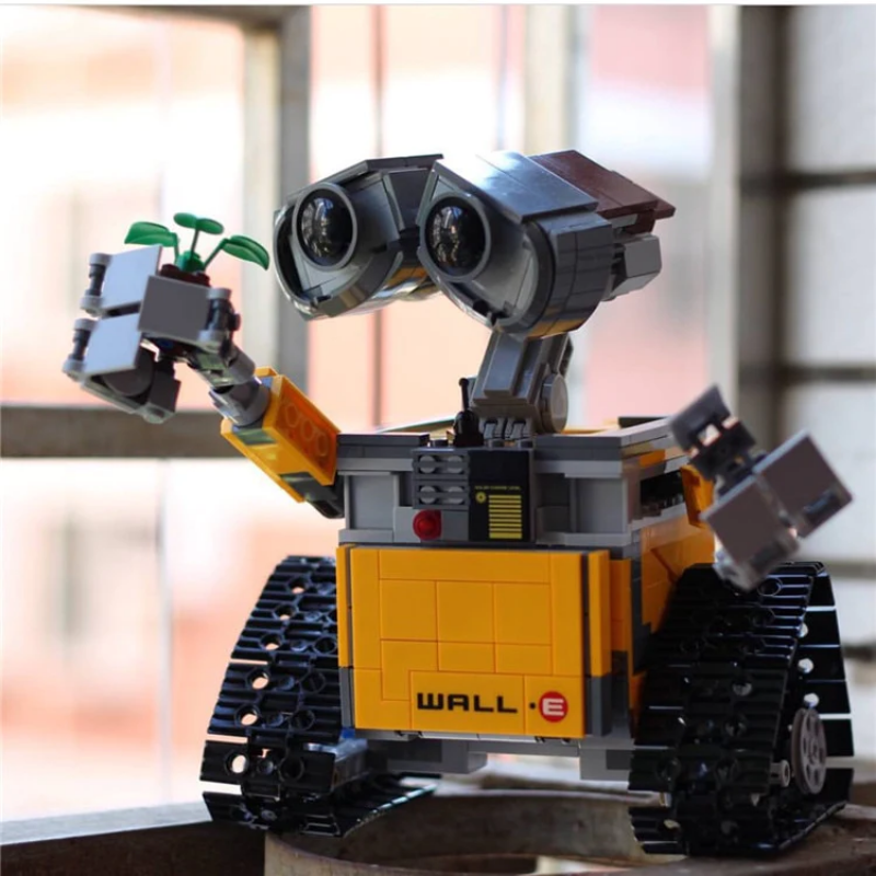 WALL-E robot building block toy eye stalk close-up