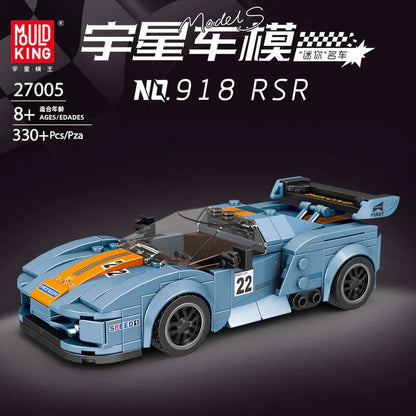 mini sports car building block display model, wheel and tire detail