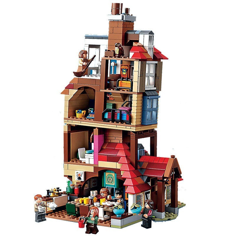 Rustic Countryside Hideout Building Set detailed close-up of brick construction