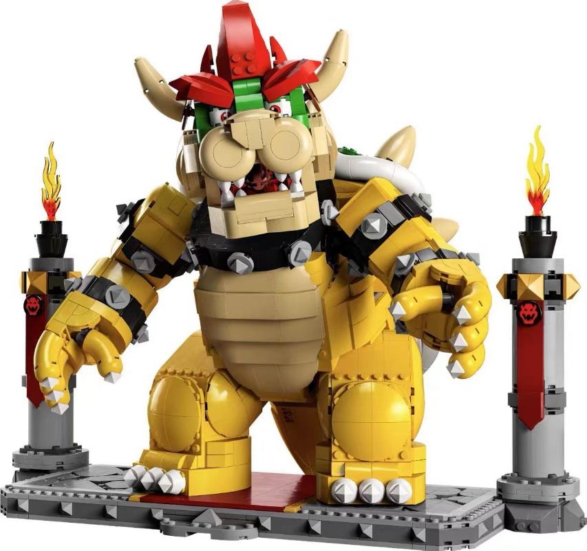 Assembled mighty beast king building block figure