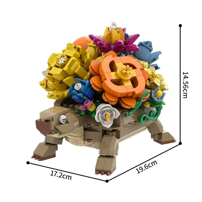 Turtle flower pot MOC on display