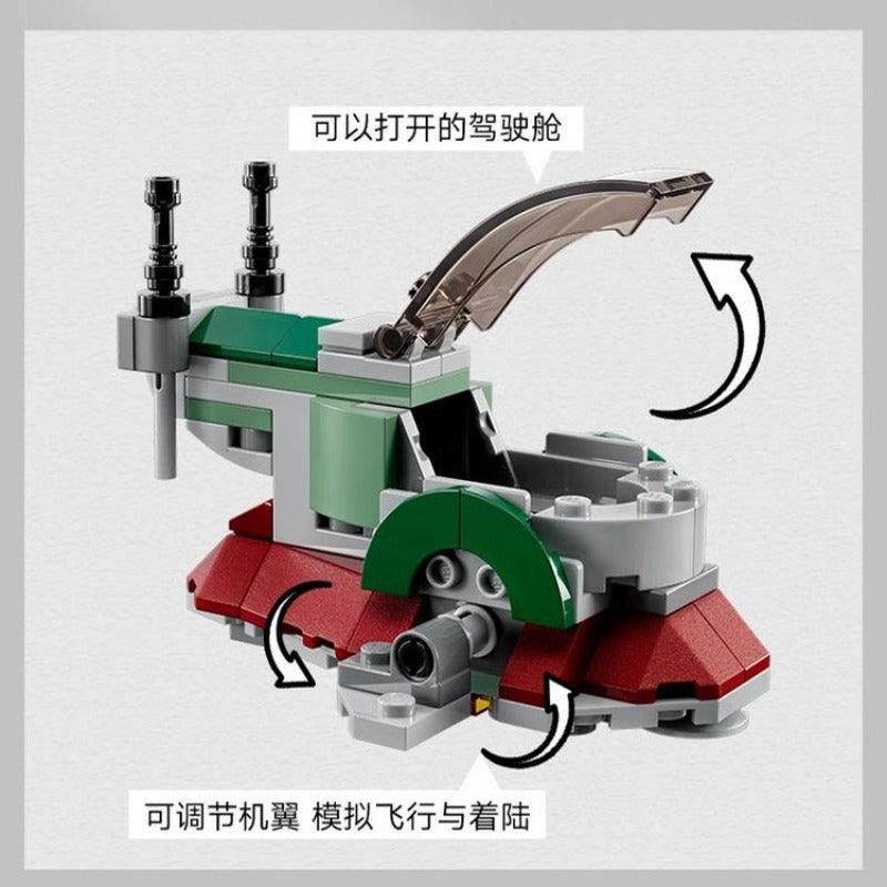 Additional angle of the built starship microfighter model
