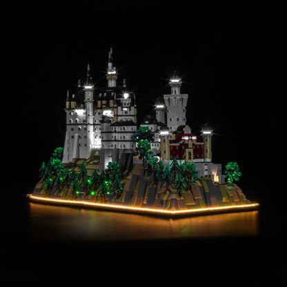 Castle brick model shown with the LED lighting option