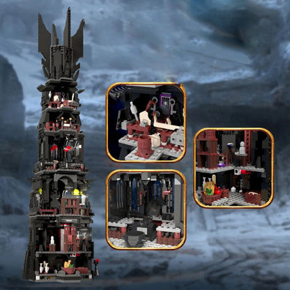 2359-piece fantasy tower brick model, alternate view