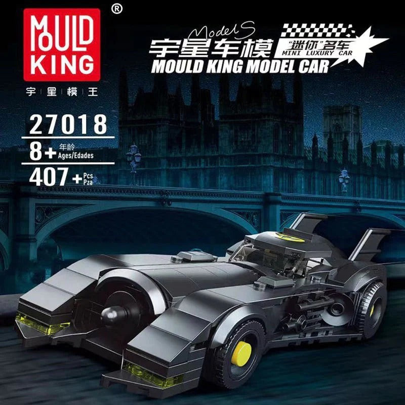 mini sports car building block display model, accessory kit detail