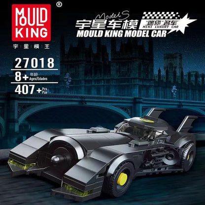 mini sports car building block display model, accessory kit detail