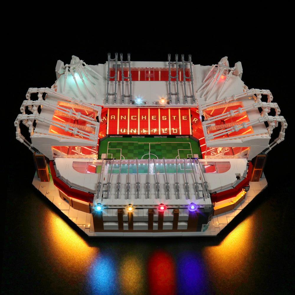 Old Trafford Football Stadium Building Set side angle building block construction
