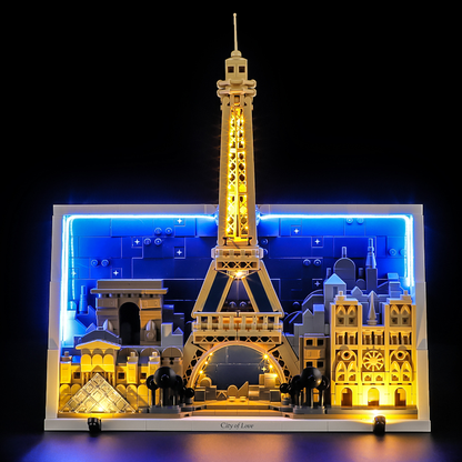 LED option image for the Paris building set