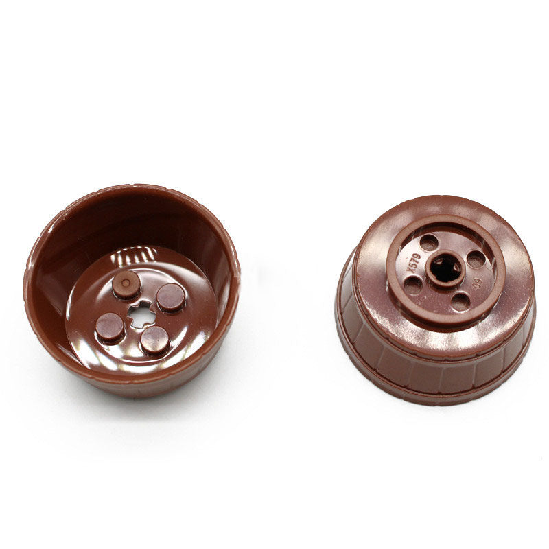 Brown flower pot bricks for garden and plant builds