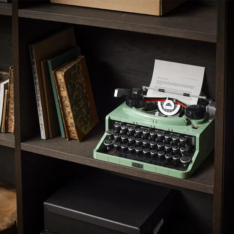 Retro Typewriter 66886 – 2079PCS Compatible Building Blocks | Vintage Desk Collectible