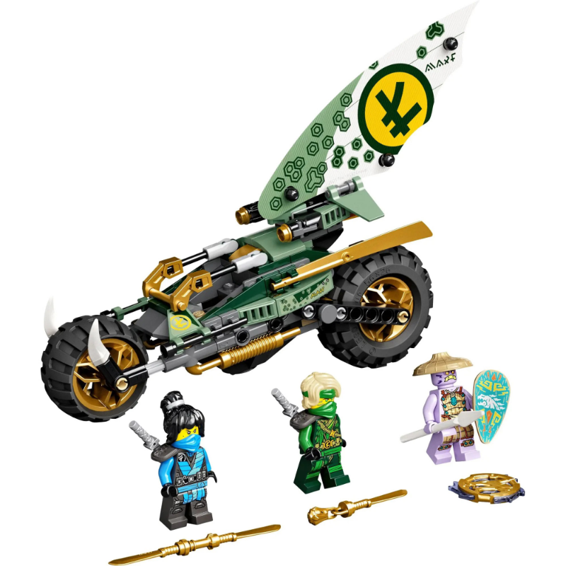 Ninja jungle chopper bike building block set assembled model