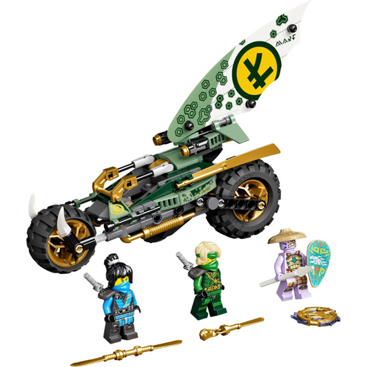 Ninja jungle chopper bike building block set assembled model