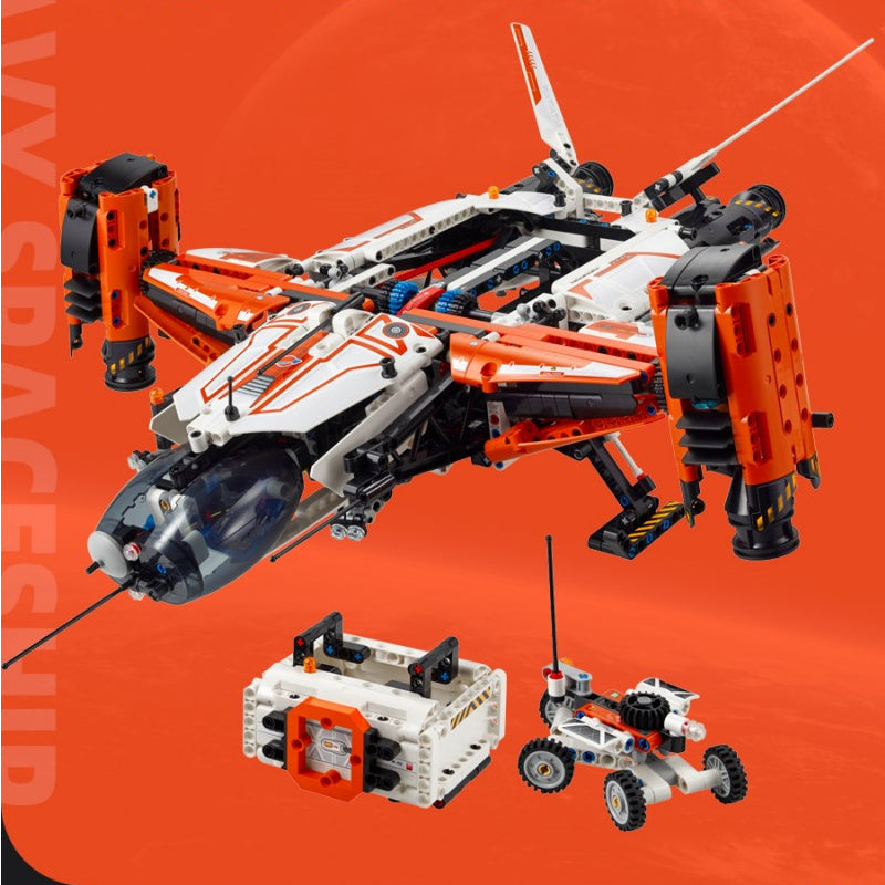 VTOL spaceship building block set engine and thruster detail