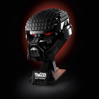 Bricks-only Dark Trooper helmet building set product photo