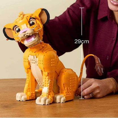 Lion cub block model from an alternate angle