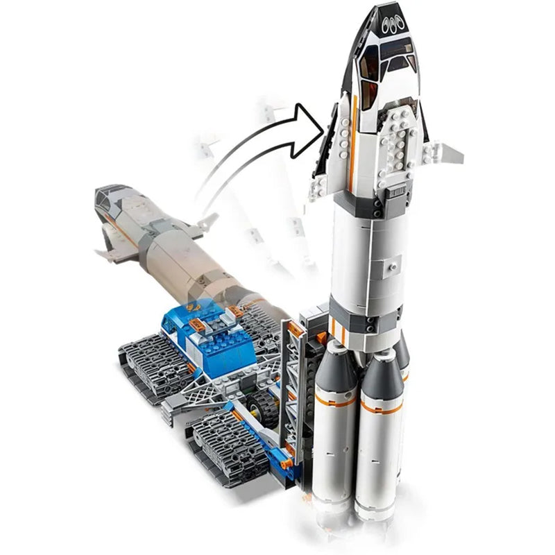 Additional gallery photo of the rocket building block set