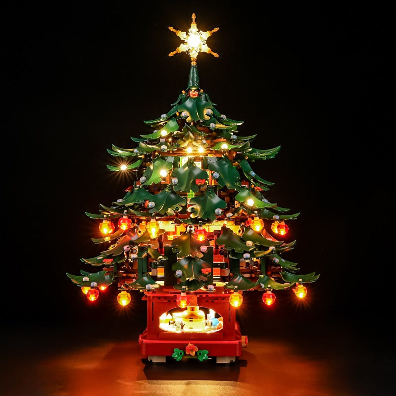 Family Christmas Tree Decoration christmas building block set, side view