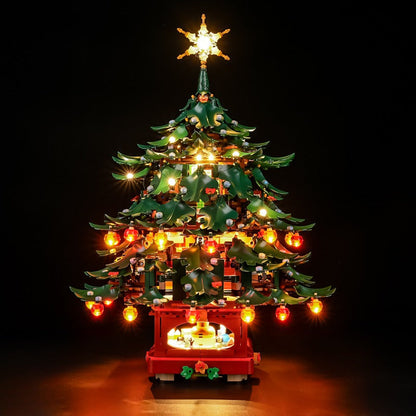Family Christmas Tree Decoration christmas building block set, side view
