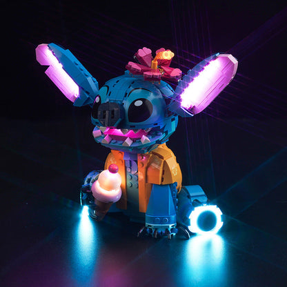 LED lighting kit for character building block set