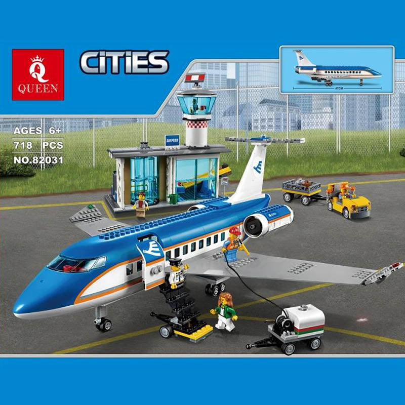 Airport collection building block model 82031 assembled