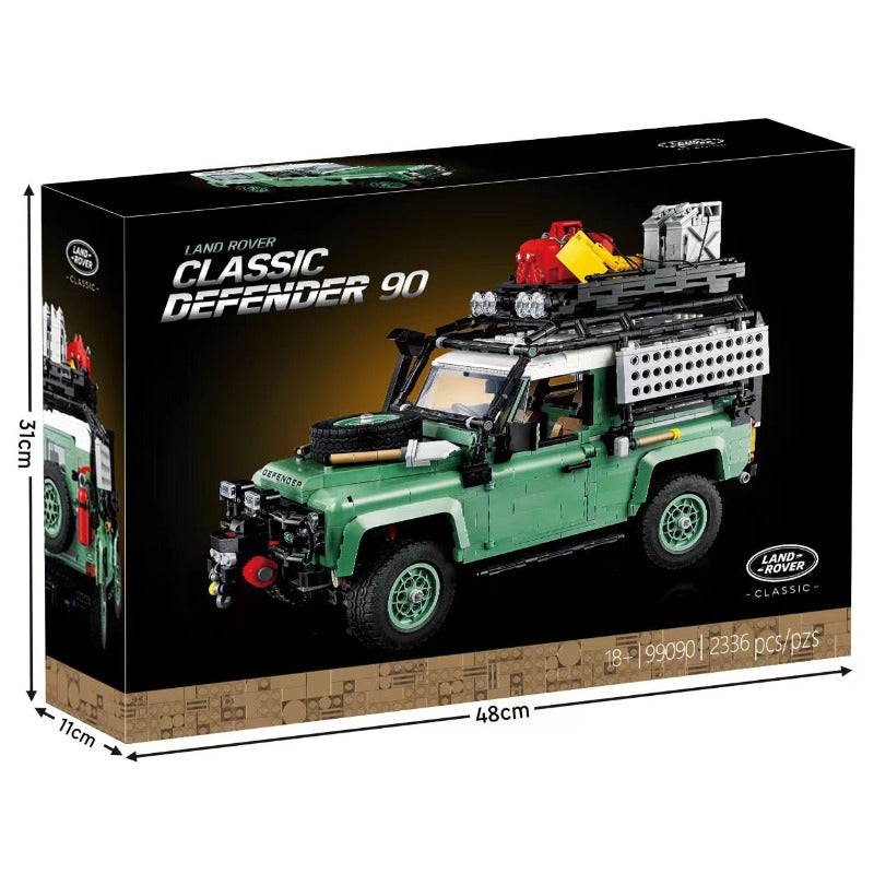 Classic Defender 90 off-road SUV building block set