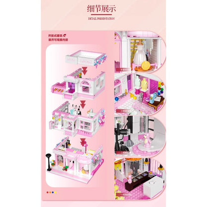 Wedding Dress Parlor Micro Brick Building Set – 1004 PCS – detail view 3