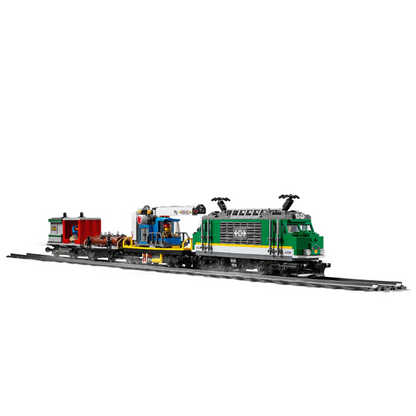 1226-piece cargo train brick model, alternate view