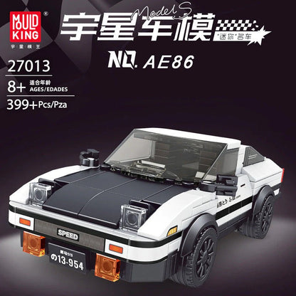 mini sports car building block display model, alternate angle four