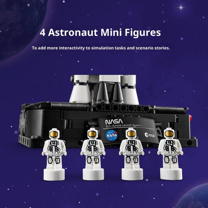 Additional product photo of the 632-piece NASA Artemis rocket block set