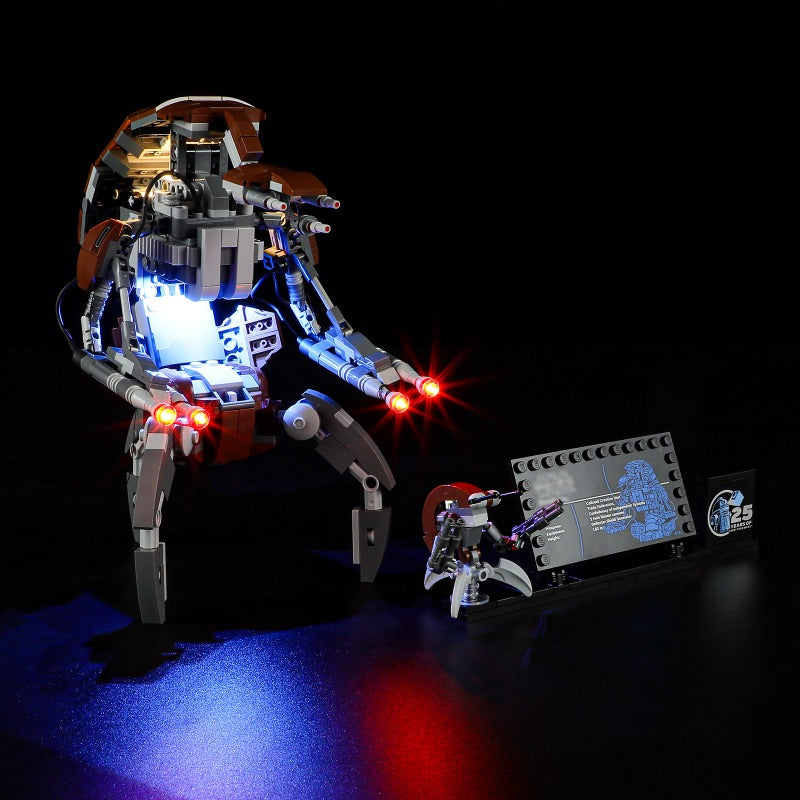 Droid block model with LED light kit option