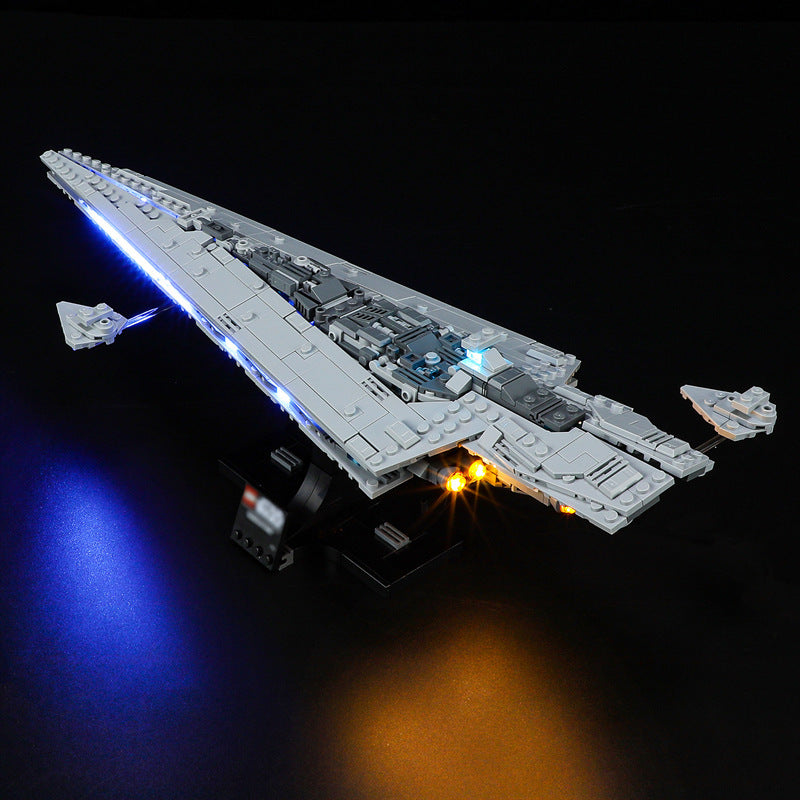 Star Destroyer building block set with LED lighting kit