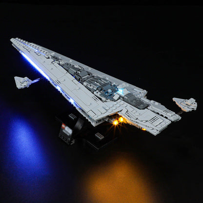 Star Destroyer building block set with LED lighting kit