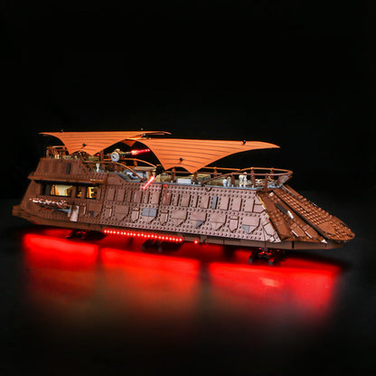 Additional angle of the built Jabba's Sail Barge display model