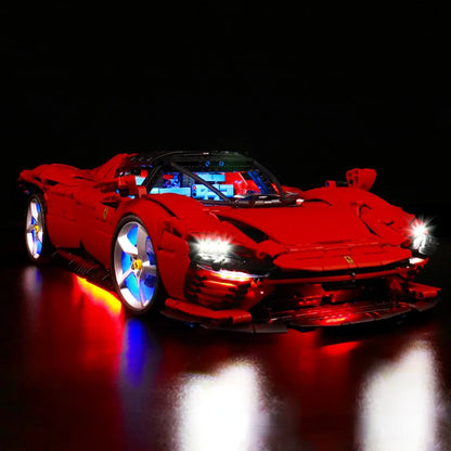 Technic Ferrari Daytona SP3 – 3778PCS LEGO-Compatible Building Blocks | 1:8 Scale Hypercar Collector Set