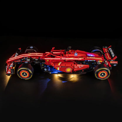 Rear wing and engine cover on the F1 building set