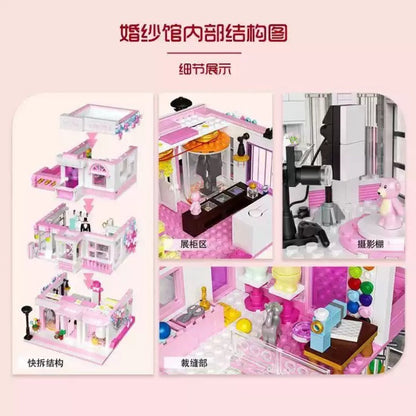 Wedding Dress Parlor Micro Brick Building Set – 1004 PCS – detail view 1